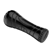 Pocă realistă artificială într-un tub negru anus - 74629671 - 3