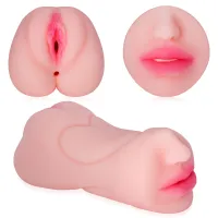 Masturbator realist pentru bărbați cu 3 orificii anus vagin gură - 77538809 - 7