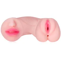 Masturbator realist pentru bărbați cu 3 orificii anus vagin gură - 77538809 - 8