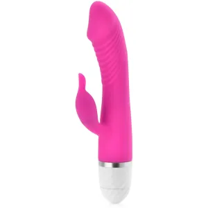 VIBRATOR STRIAT CU TERMINAȚII DE STIMULARE CLITORIDIANĂ - 76394056