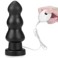 Mufă anală vibrantă mare cu telecomandă 7 cm diametru 10 funcții - 79399862 - 7
