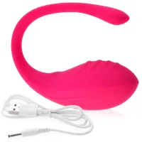 Ou vibrator roz cu 9 funcții și control prin aplicație - 77232716 - 2