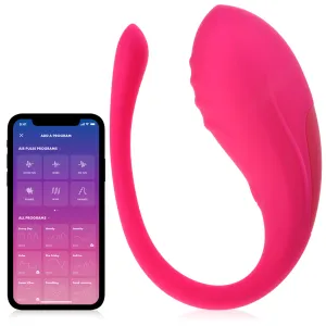 Ou vibrator roz cu 9 funcții și control prin aplicație - 77232716