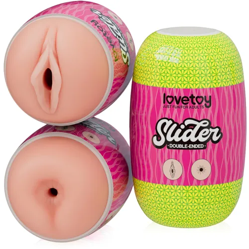 Masturbator bilateral pentru bărbați, vagin culoarea pielii și anus - 79165428