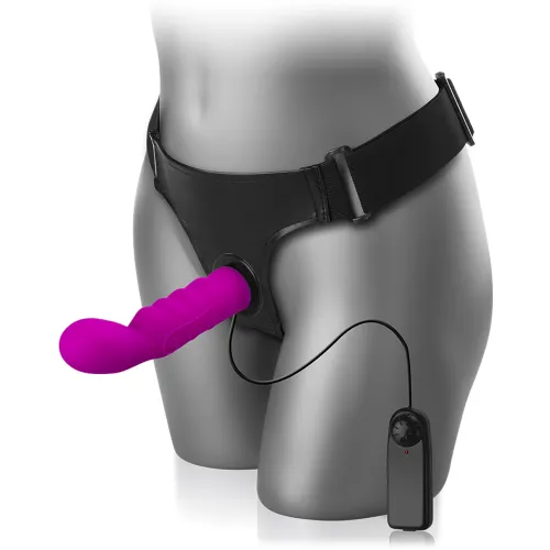 STRAP ON DIN SILICON CU VIBRAŢII - LBB 022041