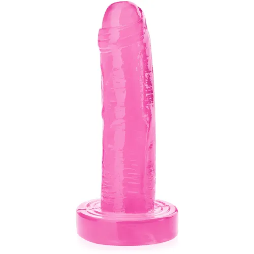 DILDO CU GEL PE UN PENIS DREPT CU VENTUZĂ PENTRU MÂNGÂIERE VAGINALĂ ȘI ANUS - 79864369