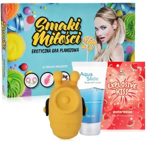 Set pentru cupluri: Joc, Bomboane Popping, lubrifiant, masaj - 76387800