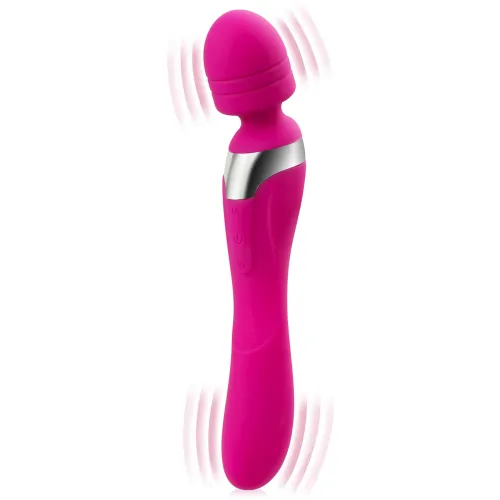 VIBRATOR MASAGER INTIM CU DOUĂ PĂRŢI. MOTOARE SEPARATE VIBRAŢIE INTENSĂ – 78612960