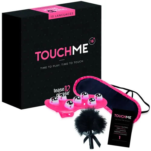 Touch Me set senzual pentru cupluri cu masajer și bandă - 78094974