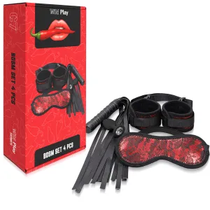 Set senzual din dantelă BDSM EROSPACE WILD PLAY C7 4 produse - 74562019