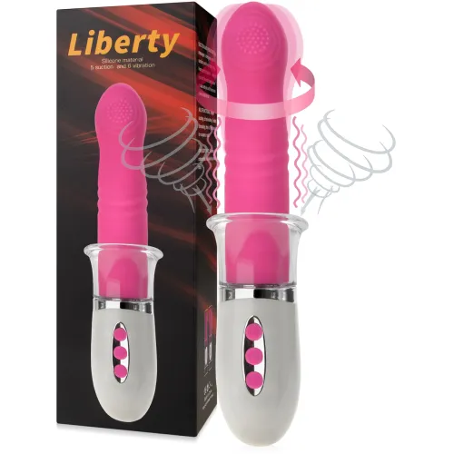 VIBRATOR ROTATIV DE ASPIRAȚIE CU PROEMINENȚE - 6 FUNCȚII DE VIBRAȚIE + 5 FUNCȚII DE ASPIRAȚIE - 72322499