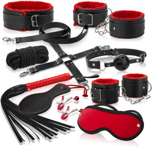 SET RĂPITOR DE ACCESORII  BDSM BONDAGE JUCĂRII PENTRU PEDEAPSĂ - 73009840