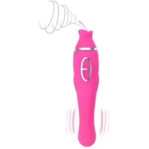 MASTURBATOR CU DOUĂ CAPETE PENTRU FEMEI G-SPOT VIBRATOR + MASEUR CLITORIS CU ASPIRAȚIE - 79362021