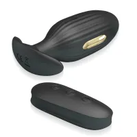 Buton anal vibrant cu electrostimulare 7 funcții + telecomandă - 72577484 - 3