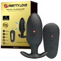 Buton anal vibrant cu electrostimulare 7 funcții + telecomandă - 72577484 - 4
