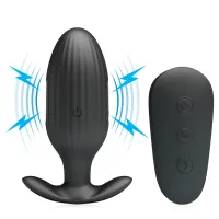 Buton anal vibrant cu electrostimulare 7 funcții + telecomandă - 72577484 - 7