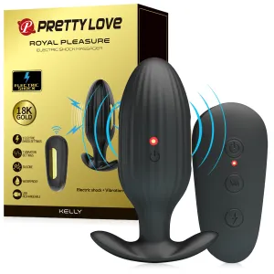 Buton anal vibrant cu electrostimulare 7 funcții + telecomandă - 72577484