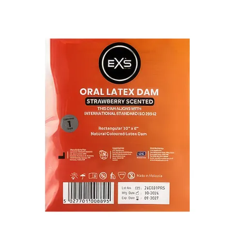 EXS Prezervativ oral din latex cu aromă de căpșuni - 71588485