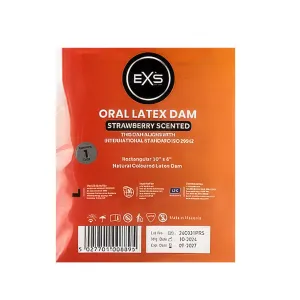 EXS Prezervativ oral din latex cu aromă de căpșuni - 71588485