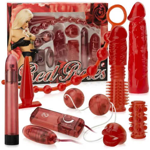 SET EROTIC DIN GEL ROȘU RED ROSES