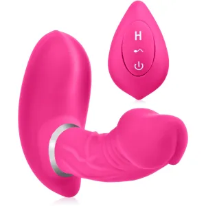 VIBRATOR AUTOPORTANT, MASAJOR VAGINAL ȘI CLITORIDIAN CU TELECOMANDĂ FĂRĂ FIR - 74371115