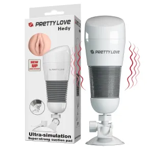 Masturbator masculin tip tub vagin artificial cu vibrații - 74738850