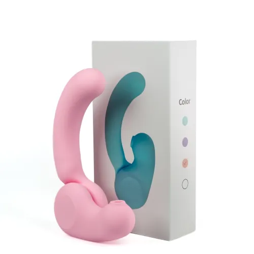 Vibrator modular 2 în 1 cu funcție de supt 100 de opțiuni - 73232262