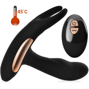 MASAJOR SIMPLU, VIBRATOR ANAL CU FUNCȚIE DE ÎNCĂLZIRE PÂNĂ LA 45C, MÂNGÂIERE ANUS PERINEU ȘI TESTICULE - 76480788