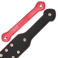 Rebellion paddling din piele dublă BDSM cu ținte decorative 38 cm - 75976761 - 3