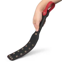 Rebellion paddling din piele dublă BDSM cu ținte decorative 38 cm - 75976761 - 2