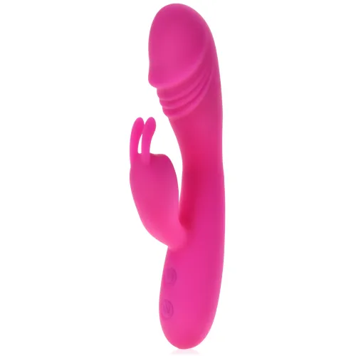 Vibrator din silicon tip iepuraș pentru stimularea punctului G și a clitorisului - 12 funcții - 77190988