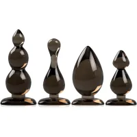 Set BDSM pentru cupluri - cătușe, masca din dantelă, 4 dopuri anale - 73076582 - 4