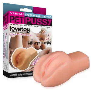 Masturbator realist pentru bărbați vagin artificial cu vibrații - 72459826