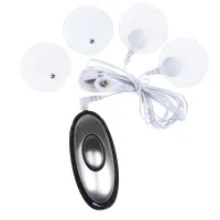 Set de electrostimulare BDSM cu 4 electrozi tip ventuză - 73174830 - 3