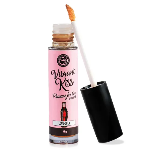 Vibrant Kiss Cola luciu de buze cu arome vibrator lichid - 77178575