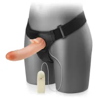 PROTEZĂ REALISTĂ GOALĂ CU VIBRATOR ȘI PĂSĂRICĂ APETISANTĂ – LBB 010058 - 3