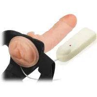 PROTEZĂ REALISTĂ GOALĂ CU VIBRATOR ȘI PĂSĂRICĂ APETISANTĂ – LBB 010058 - 2