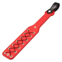Rebellion masivă paletă roșie BDSM cu șireturi 38 cm - 72142572 - 3