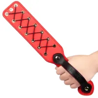 Rebellion masivă paletă roșie BDSM cu șireturi 38 cm - 72142572 - 8