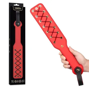 Rebellion masivă paletă roșie BDSM cu șireturi 38 cm - 72142572