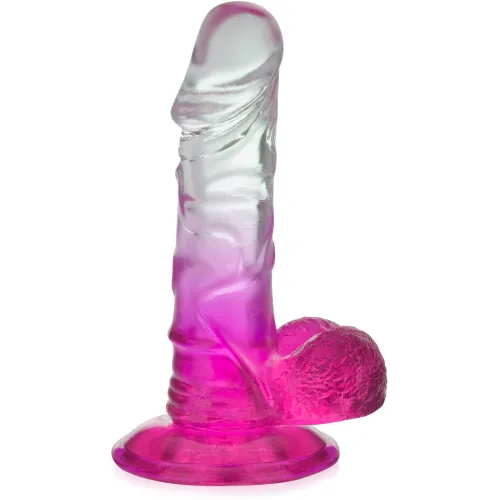 PENIS ARTIFICIAL 15 cm DILDO BICOLOR PE O VENTUZĂ PUTERNICĂ - 72687839