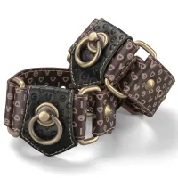 Cătușe elegante din piele pentru mâini Rebellion accesoriu BDSM - 73400331 - 3