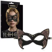 Rebellion mască de pisică din piele sensuală de culoare maro BDSM - 79409340 - 2