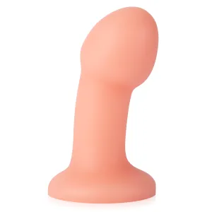 Dop anal cu ventuză penis mic culoare pielii 11,5 cm dildo - 76074031