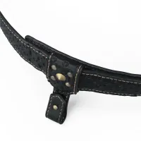 Ham Rebellion cu curea reglabilă din piele, cu detalii aurii și inel - 74528526 - 12