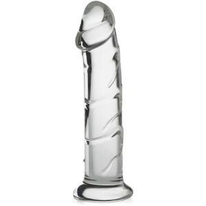 DILDO DIN STICLĂ ELEGANT PENETRATOR PE SUPORT PENIS   – 75264314