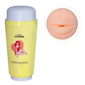 Masturbator realistis buze vagin artificial în tub - 73592076