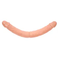 Dildo dublu realist cu culoare de piele flexibil pentru cupluri 36 cm - 71519872 - 4