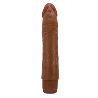 Vibrator realist maro cu vibrație continuă, 24 cm - 70444247 - 2