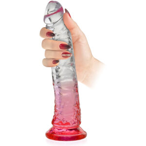 DILDO GEL PENIS ELASTIC CU VENTUZĂ 20 cm - 77363519